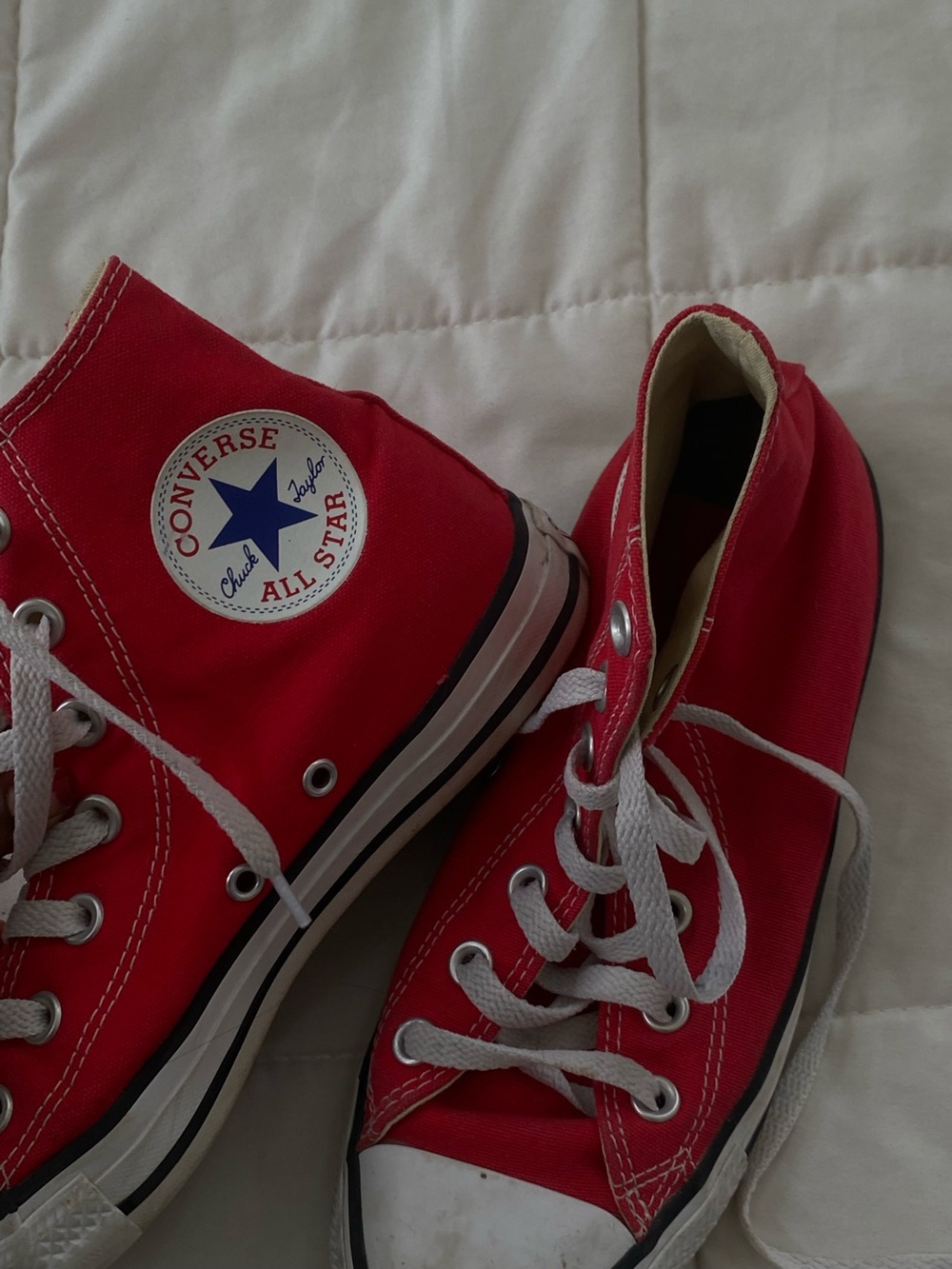 Red Converse High Tops